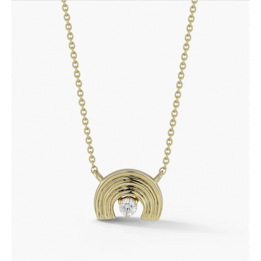 Vertical Diamond Pendant
