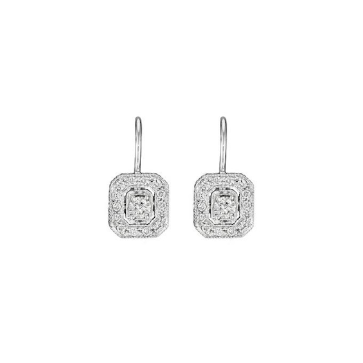 Vertical Pave Diamond Earring