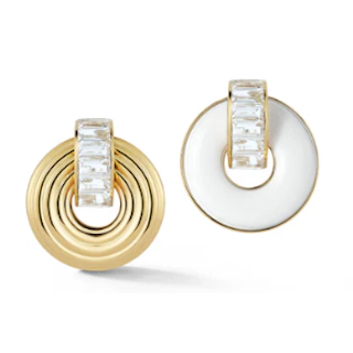 Vertical 18KT Yellow Gold Earrings