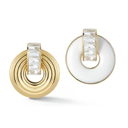 Vertical 18KT Yellow Gold Earrings
