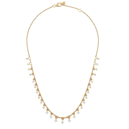 Vertical Triangle Diamond Necklace
