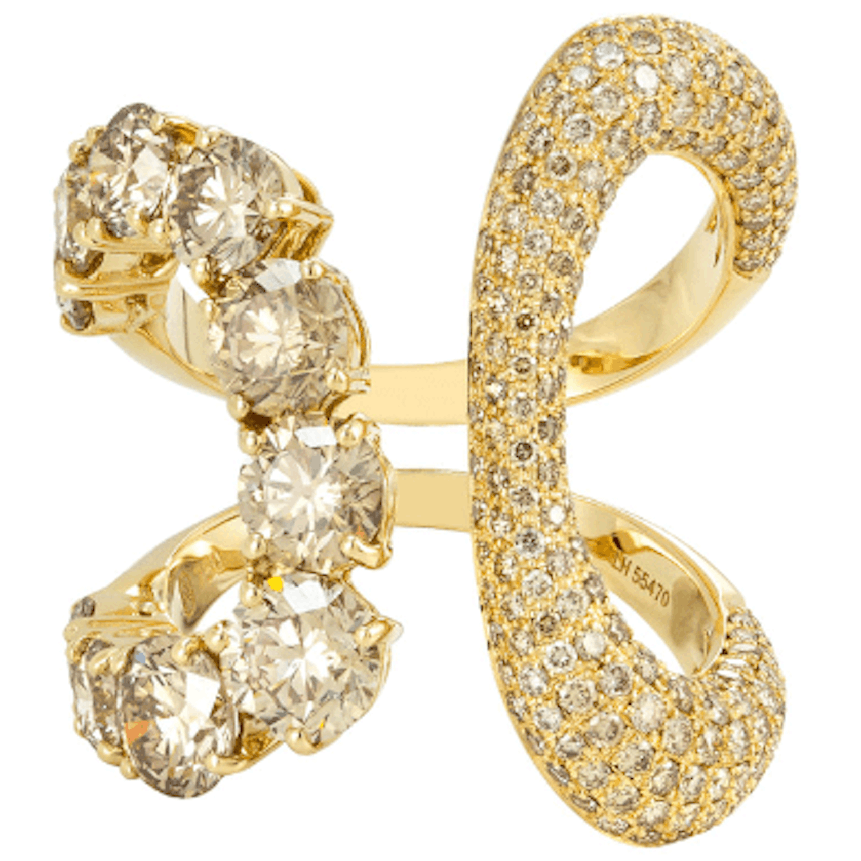 Vertical 18KT Yellow Gold Ring
