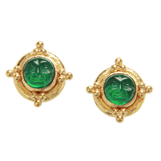 Vertical 19KT Yellow Gold Stud Earring