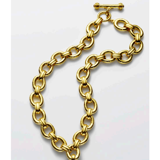 Vertical 19KT Yellow Gold Necklace 20