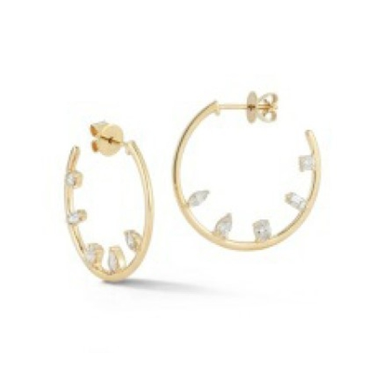 Vertical Hoop Earrings