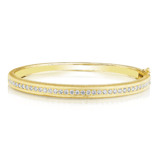 Vertical 18KT Yellow Gold Diamond