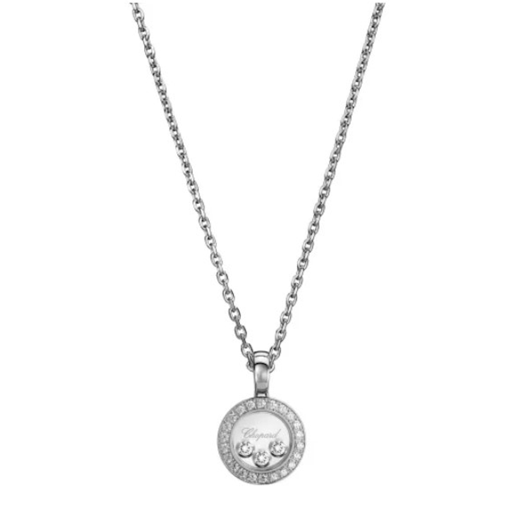 Vertical Happy Diamond Pendant