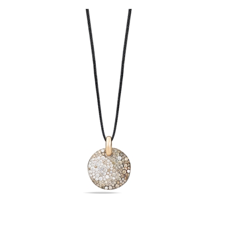 Vertical Pave White Diamond Pendant