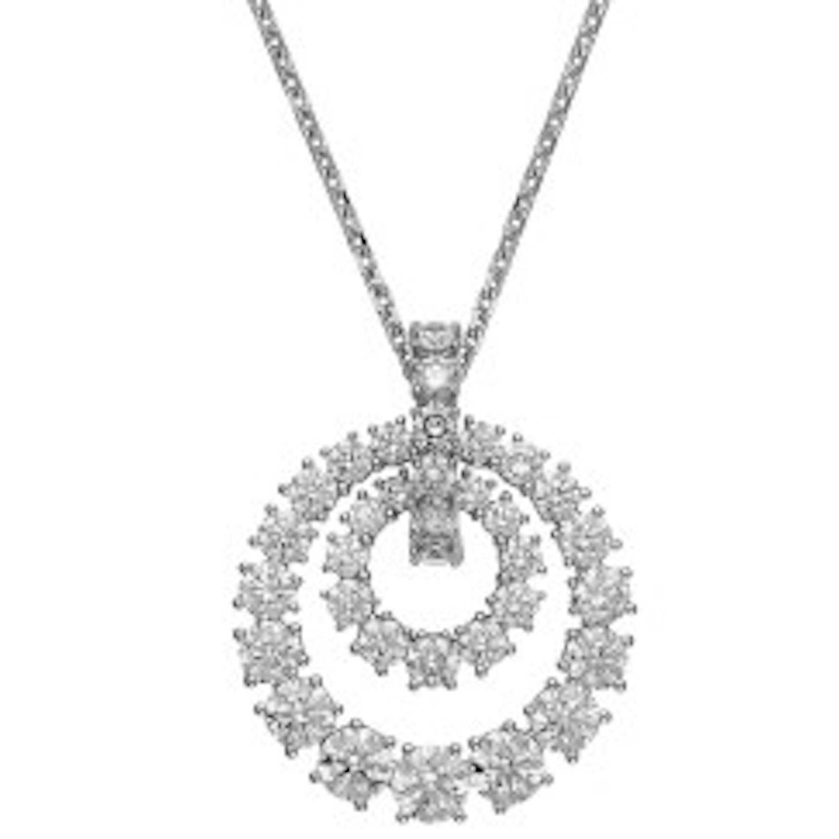 Vertical Diamond Pendant