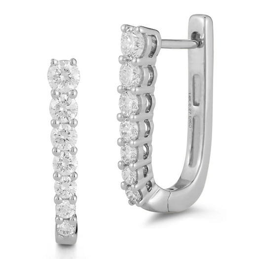 Vertical Hoop Earrings