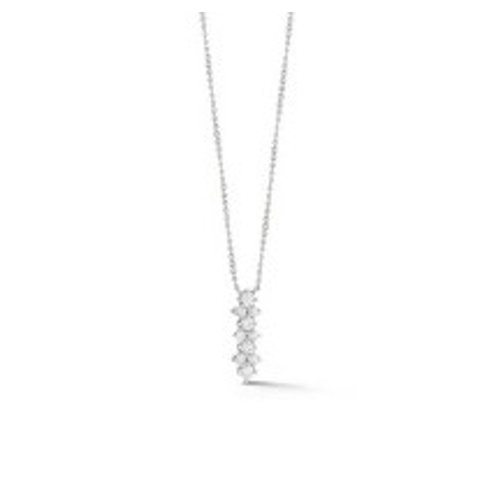 Vertical 14K Diamond Necklace