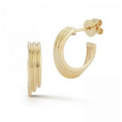 Vertical Hoop Earrings