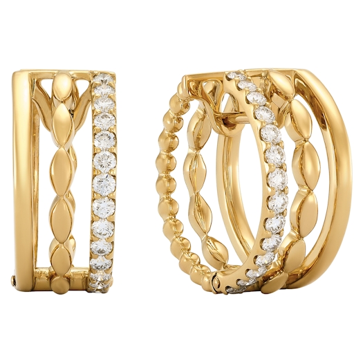 Vertical Hoop Earrings