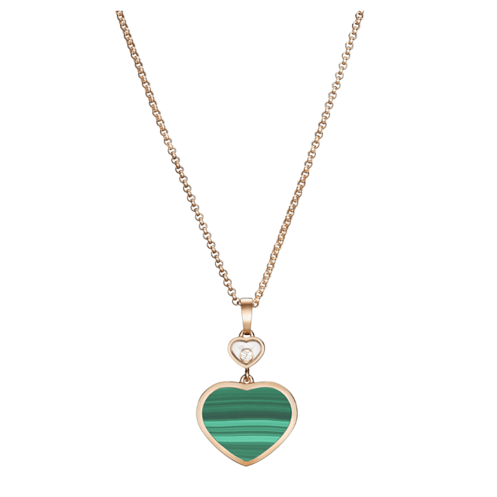 Vertical Happy Hearts Pendant