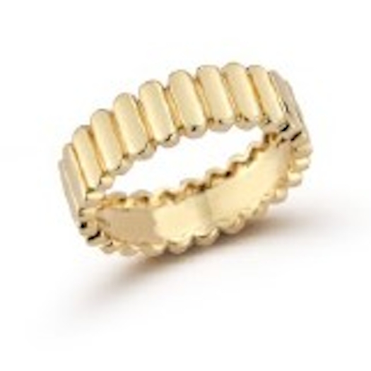 Vertical 14K Melody Ring