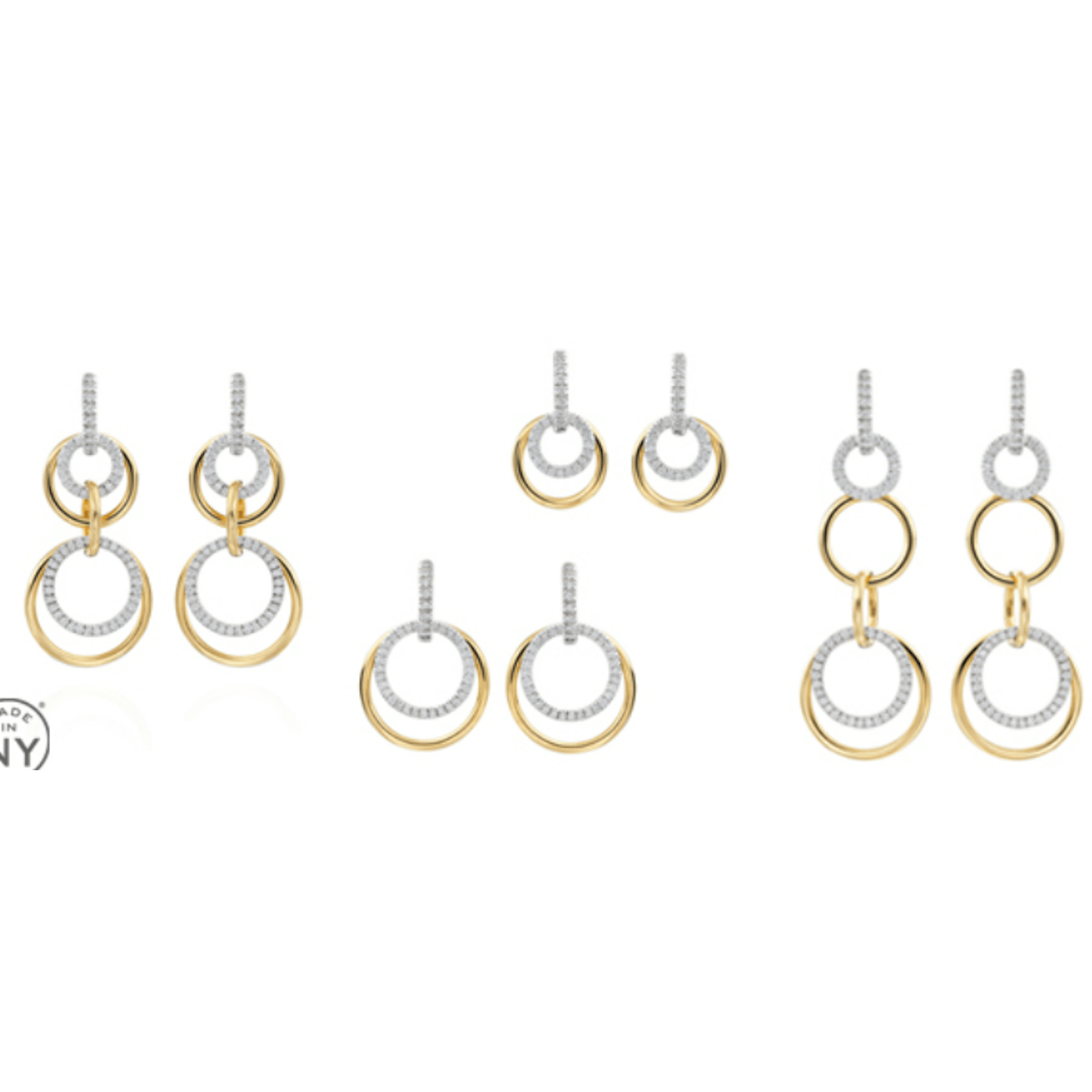 Vertical Moonphase Earrings