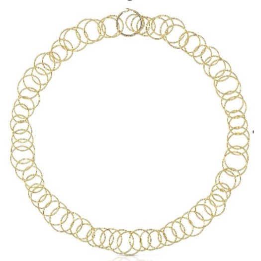 Vertical 18K Yellow Gold Hawaii Necklace