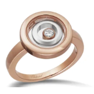 Vertical 18K Happy Spirit Diamond Ring