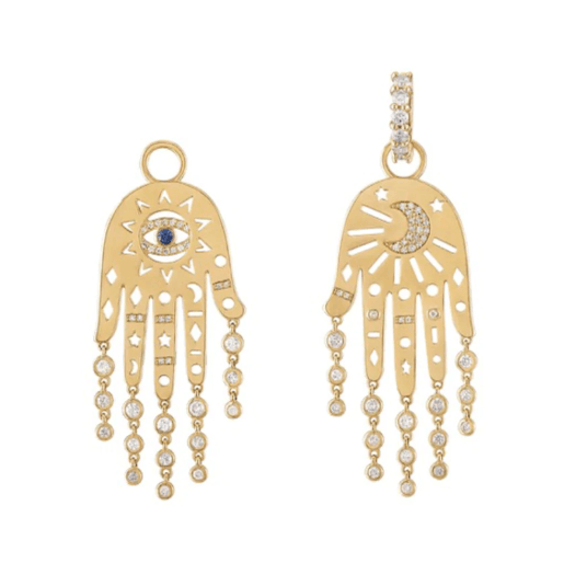 Vertical Diamond Earring Pendant
