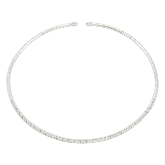 Vertical 18K Diamond Necklace