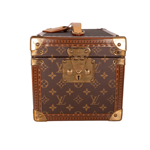 Image #1 Monogram Coated Canvas Boite Flacons Beauty Train Case Small Brown