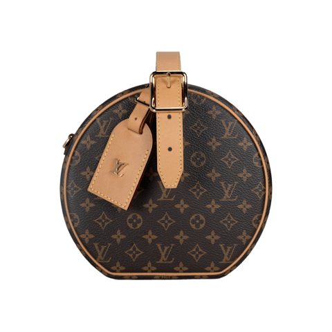 Image #1 Monogram Coated Canvas Boite Chapeau Small Brown