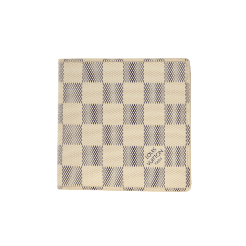 Image #1 Damier Coated Canvas Macro Wallet Azure