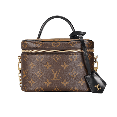 Image #1 Canvas Vanity PM Reverse Monogram with Gold Hardware