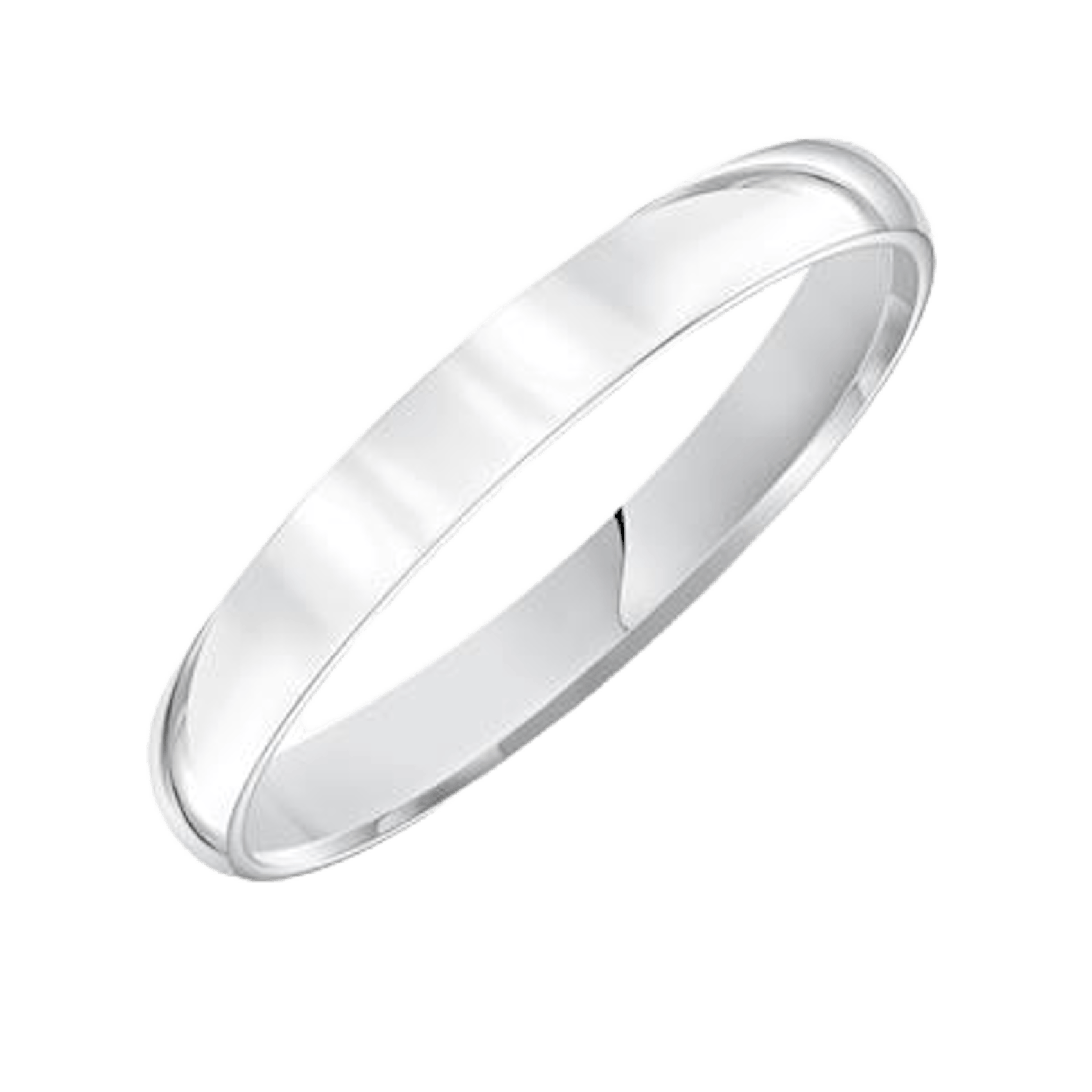 Vertical Platinum Low Dome Comfort Fit Band