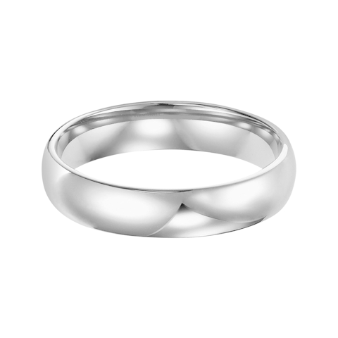 Vertical Platinum Low Dome Comfort Fit Band