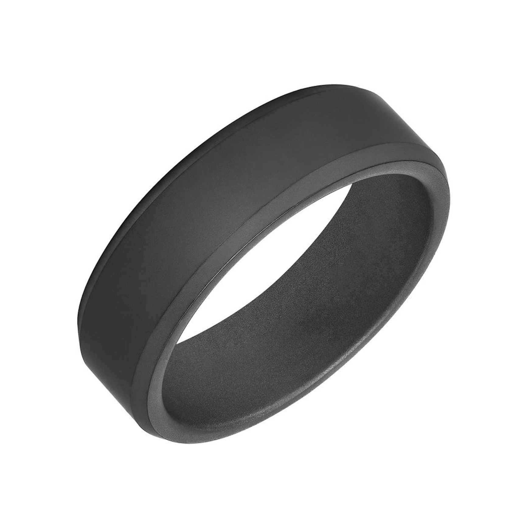Vertical Tungsten Bevel Edge Band