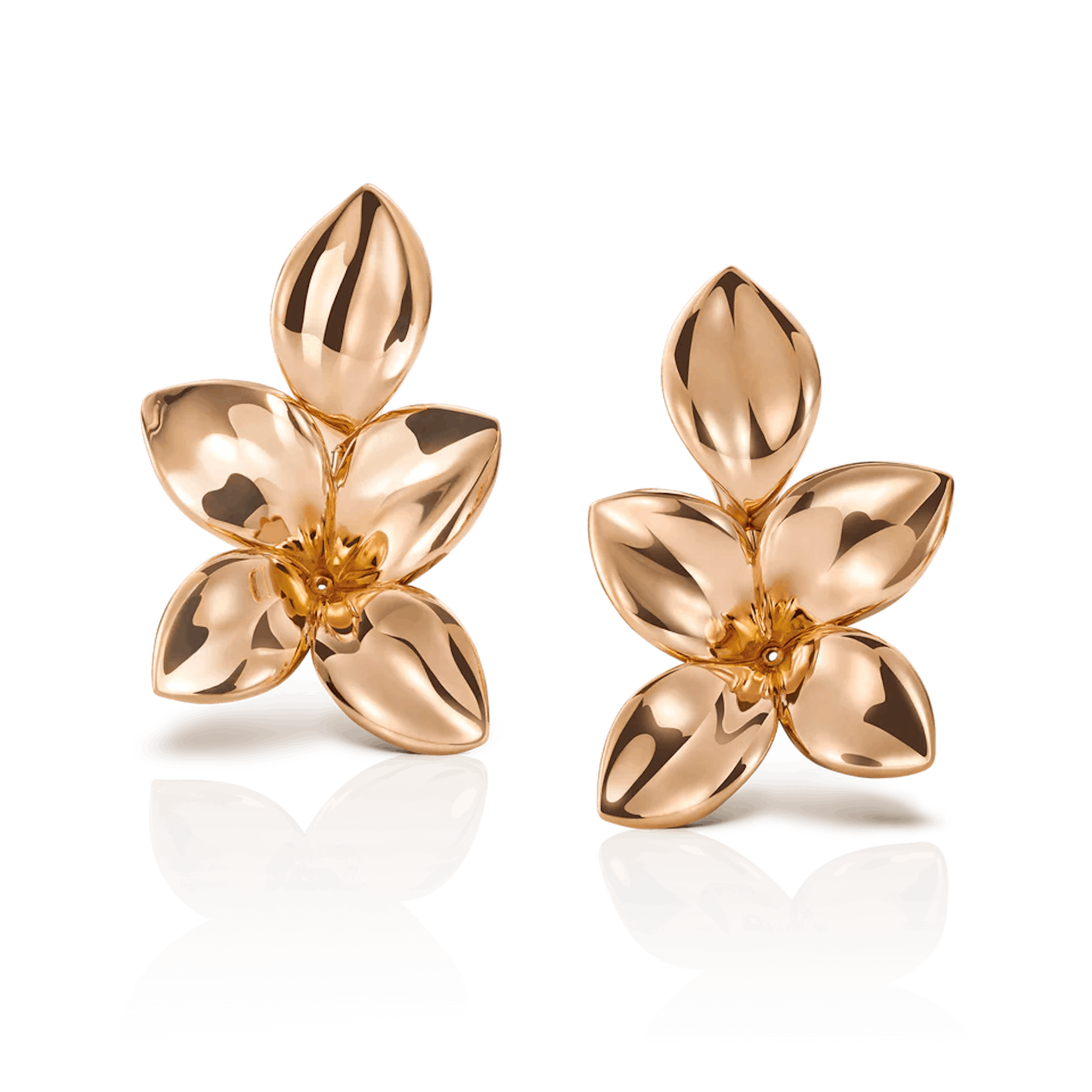 Vertical 18K Rose Gold Giardini Segreti Diamond Accent Earrings