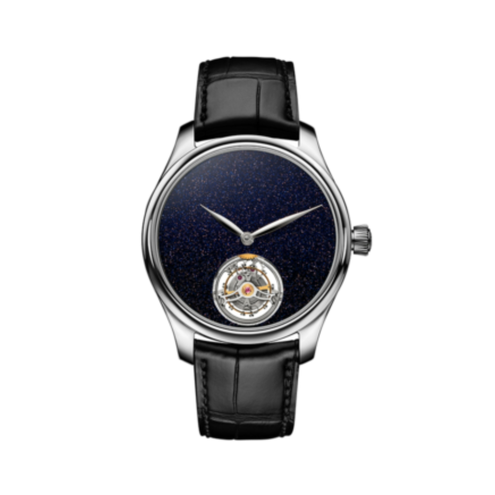 Vertical H. Mosier & Cie. Endeavor Aventurine Tourbillon Steel