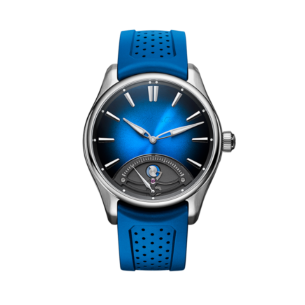 H. Moser & Cie. Pioneer Retrograde Seconds Midnight Blue 3250-1200