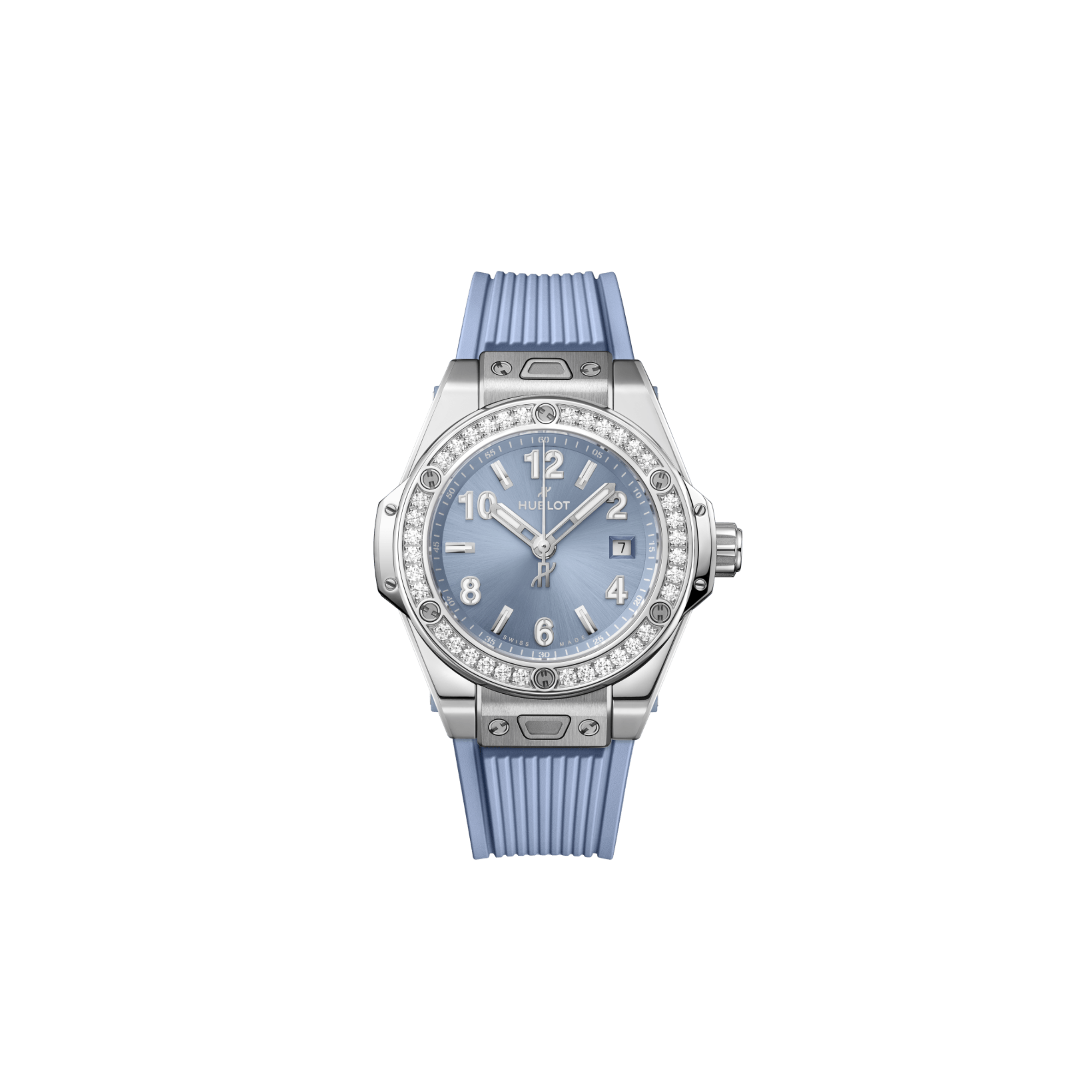 Hublot Big Bang One Click Steel Coal Blue Diamonds 485.SX.717B.RX.1204