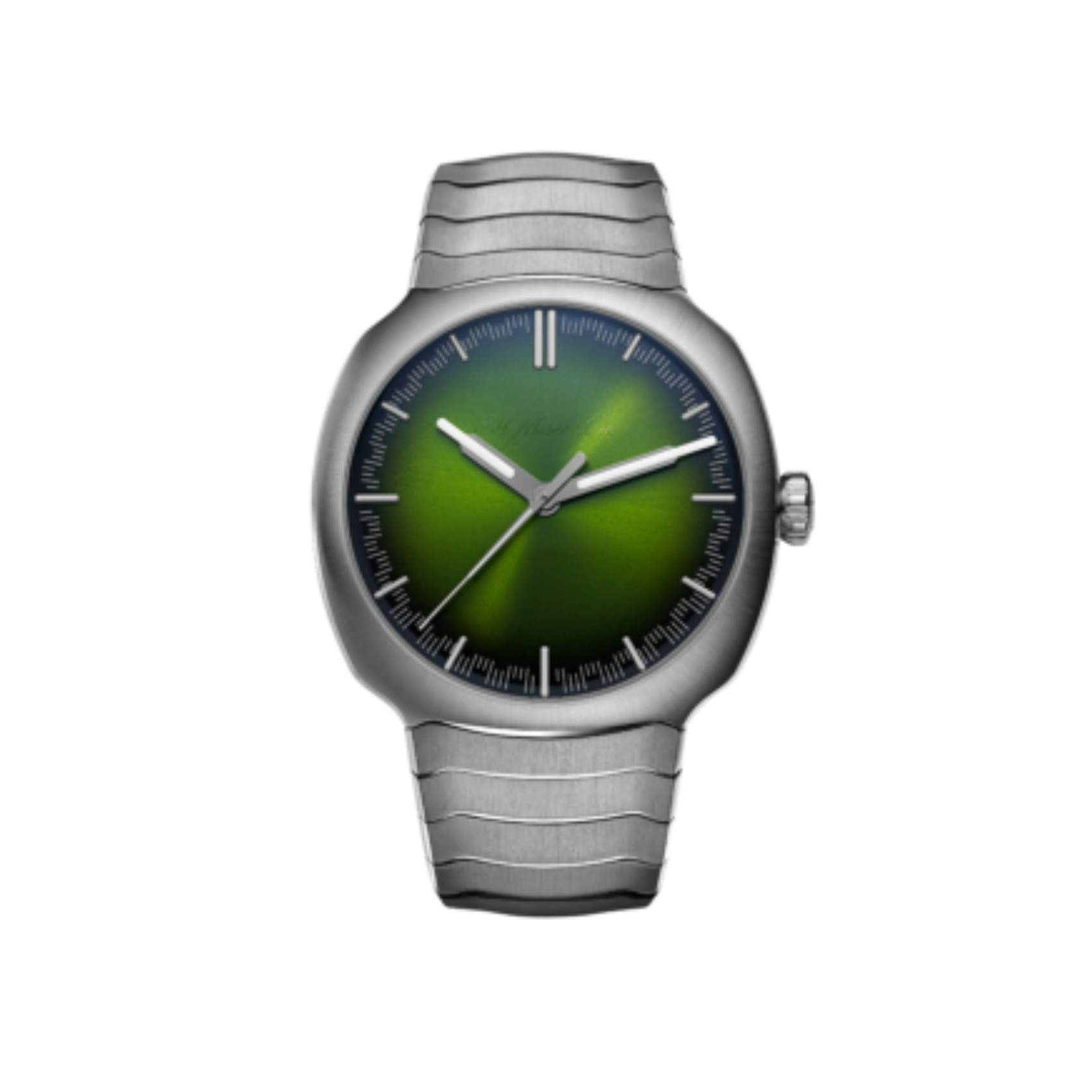 Vertical H. Moser Streamliner Centre Seconds Matrix Green
