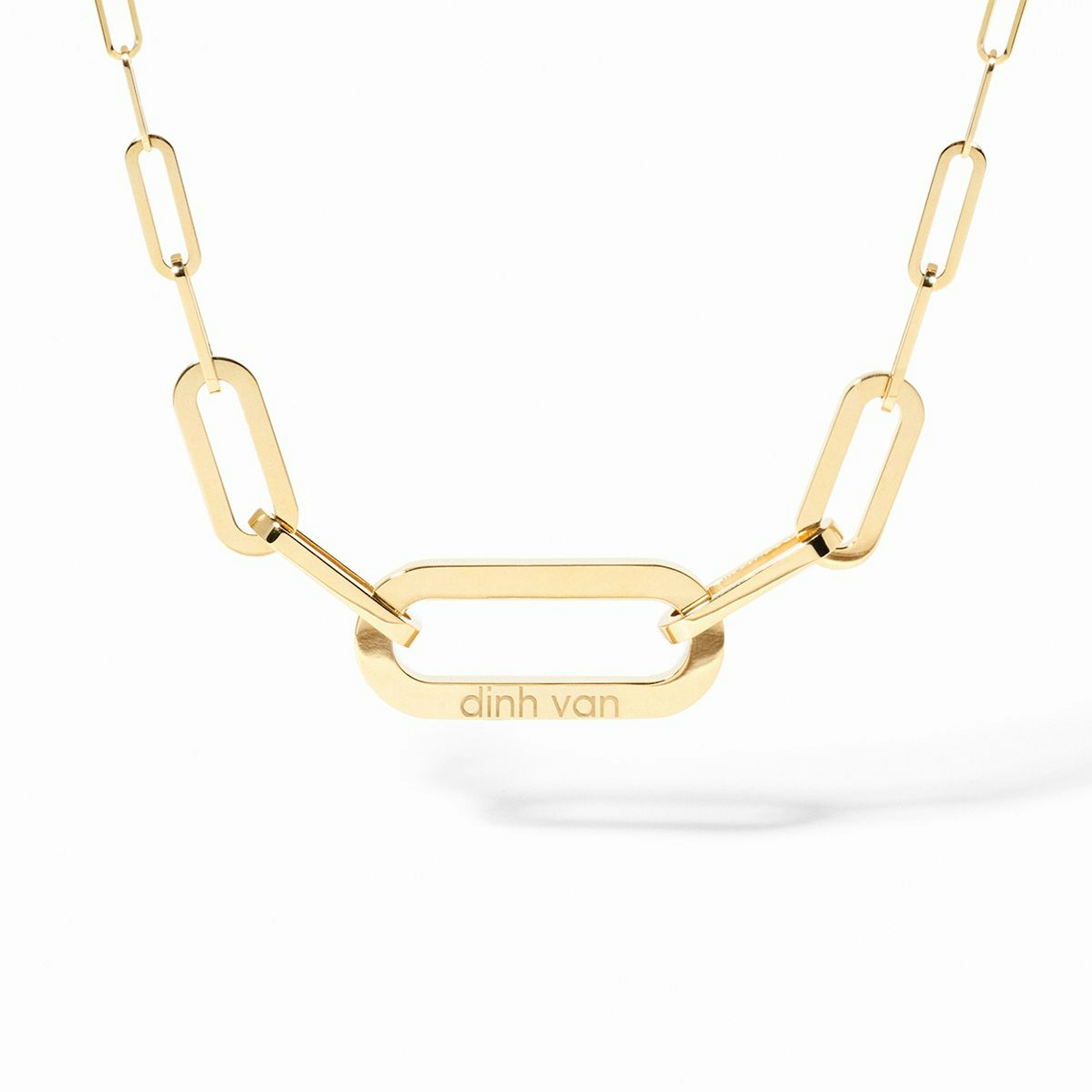 Vertical 18K Yellow Gold Maillon XL Link Necklace