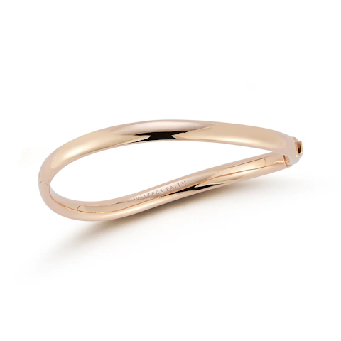 Vertical 18K Rose Gold Julian Curved Bangle