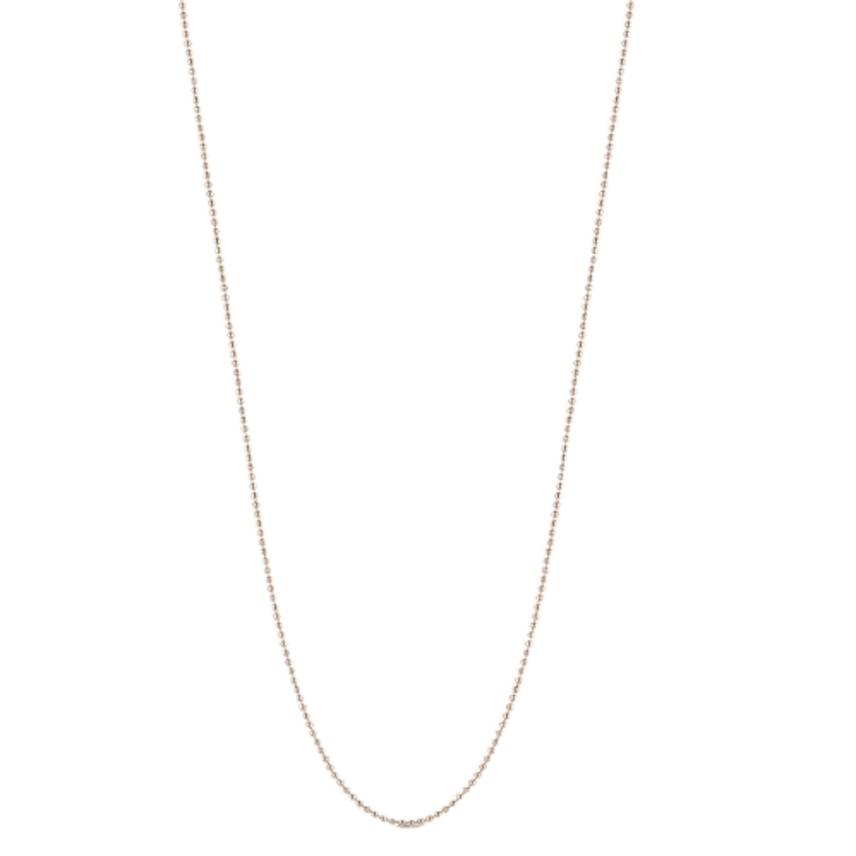 Vertical 18K Rose Gold Dora Ball Chain Necklace