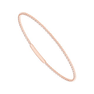 Vertical 14K Rose Gold Flexie Bangle Bracelet