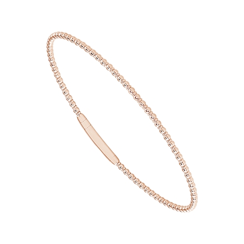 Vertical 14K Rose Gold Flexie Bangle Bracelet