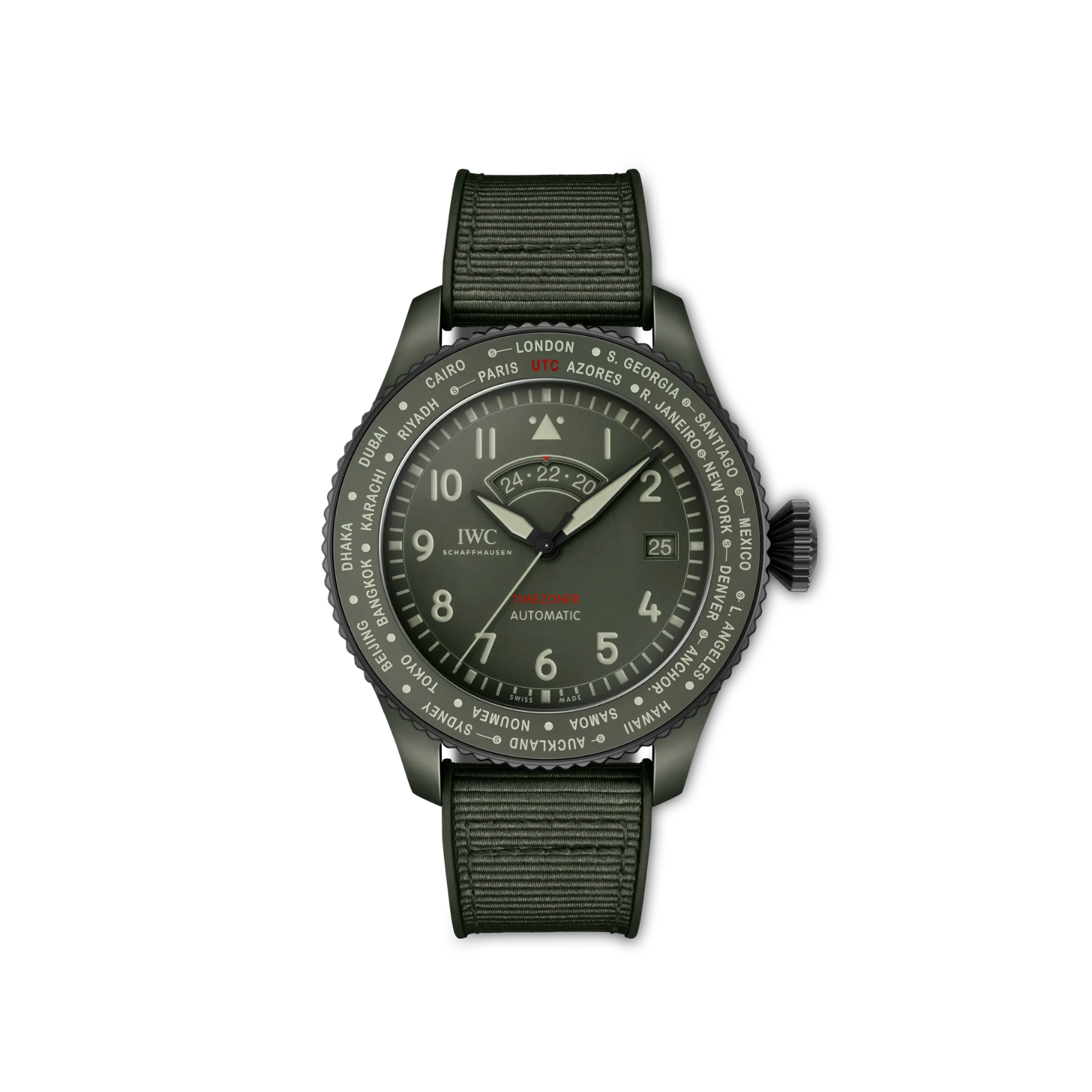 IWC Schaffhausen Pilot's Watch Timezoner TOP GUN Woodland 46