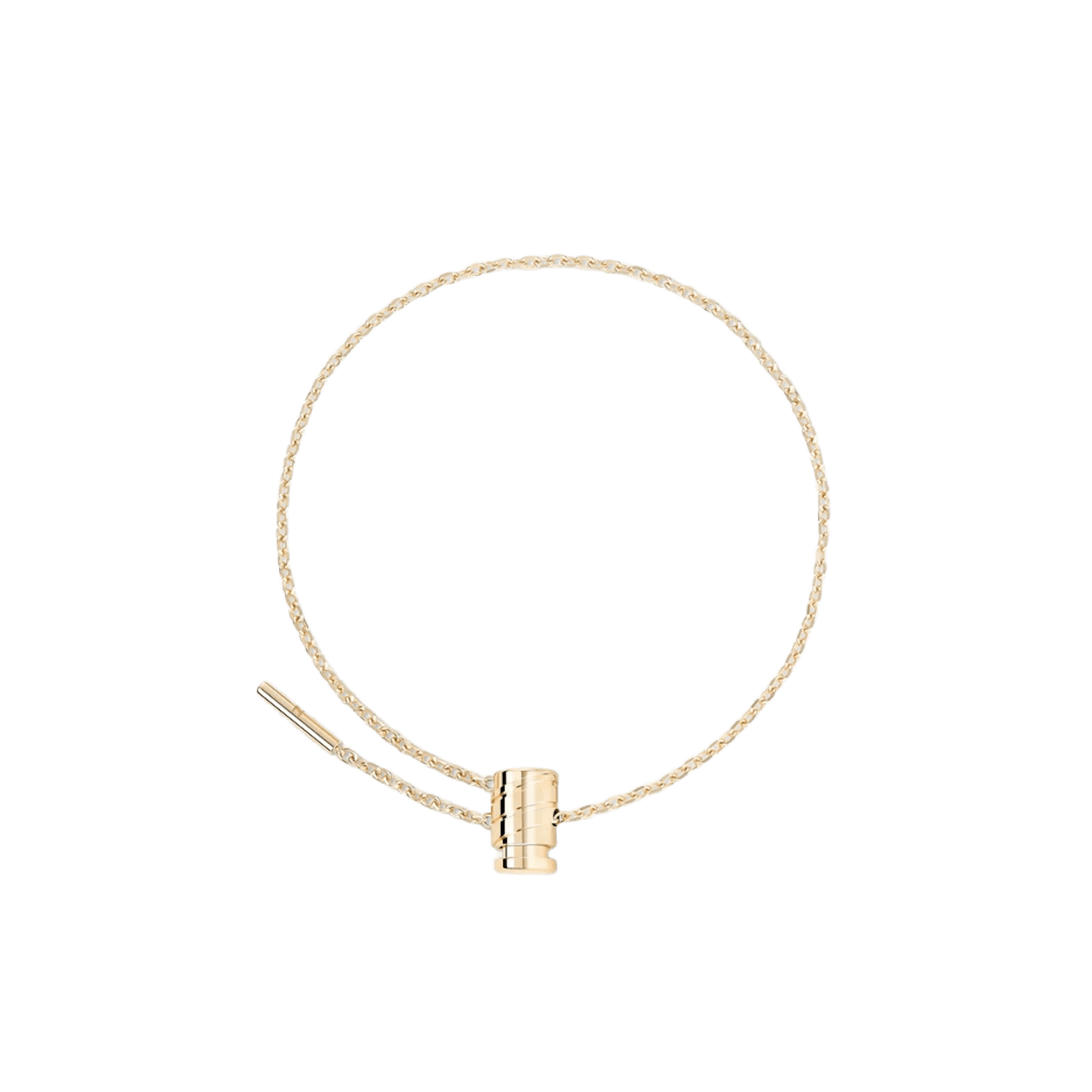 Vertical 18K Yellow Gold Latch Mini Bracelet