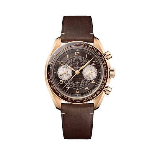 Vertical Speedmaster Chronoscope Chronograph 9K Bronze Gold 43mm