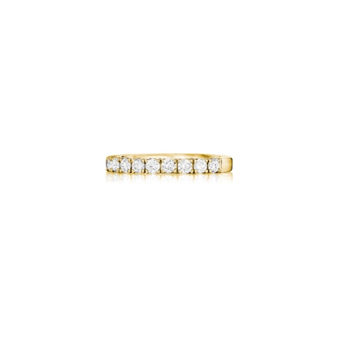 Vertical 14K Yellow Gold Diamond Band