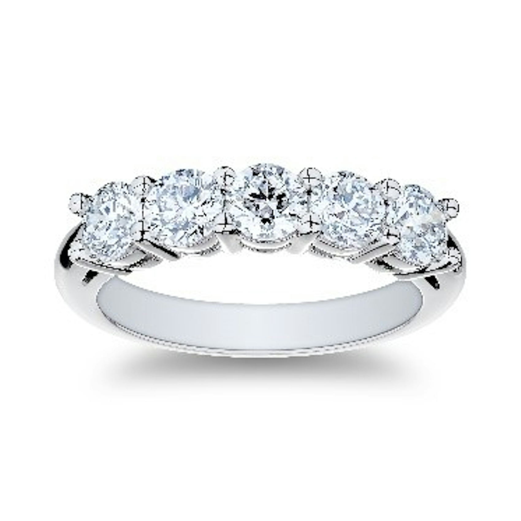Vertical Platinum Diamond Band