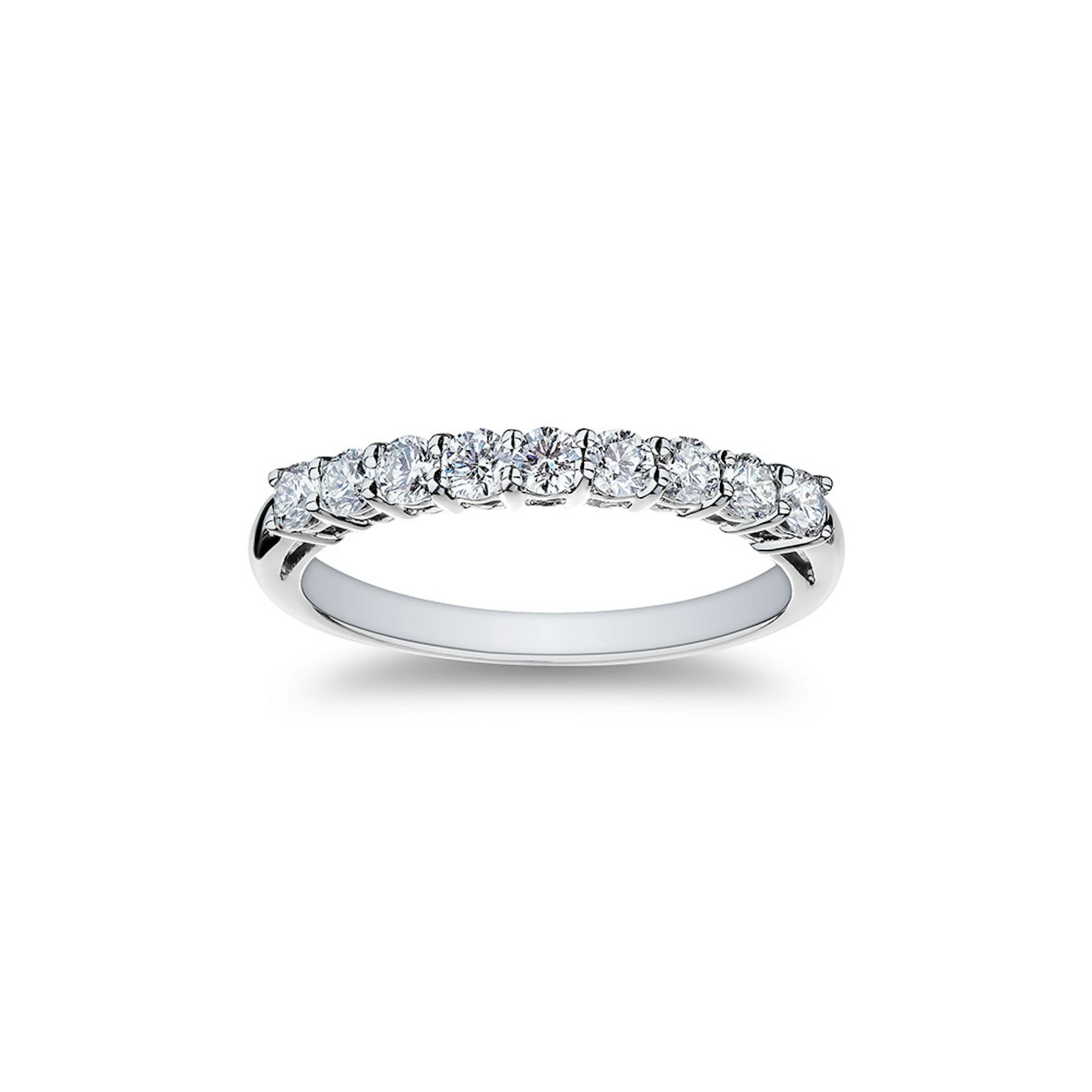 Vertical Platinum Diamond Band