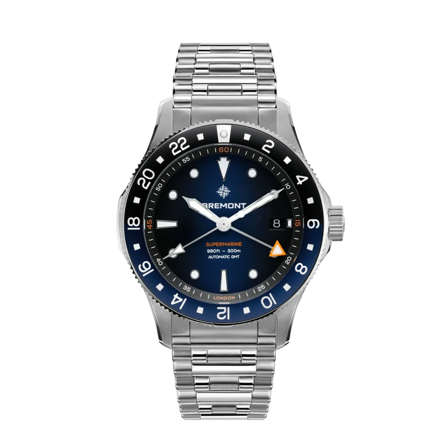 Vertical Supermarine 300M GMT, 'Glacier' Blue Limited Edition