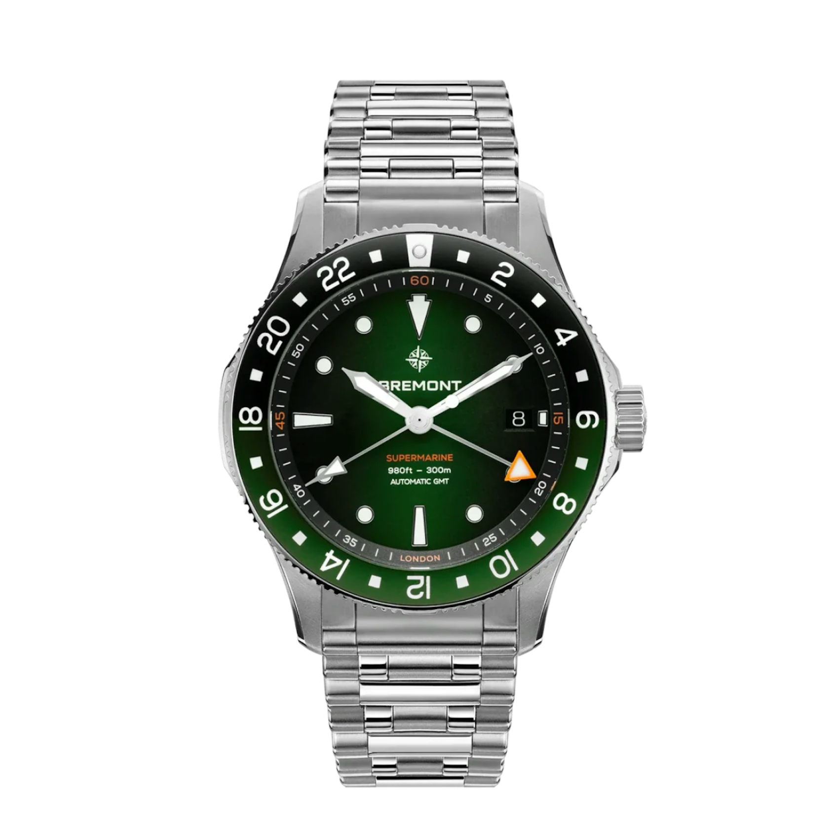 Vertical Supermarine 300M GMT, 'Tundra' Green