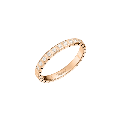 Vertical Ice Cube 2 Half Diamond Band